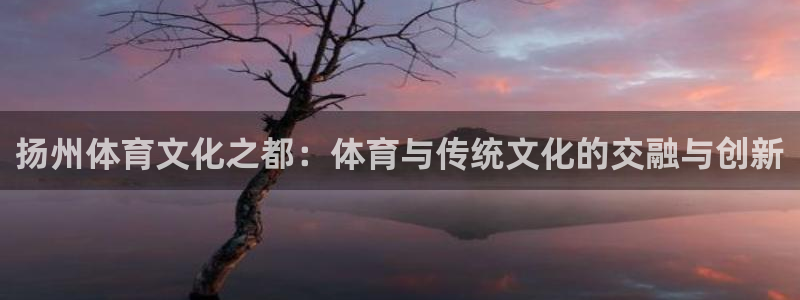 公海赌赌船官方平台体育：扬州体育文化之都：体育与传统文化的交